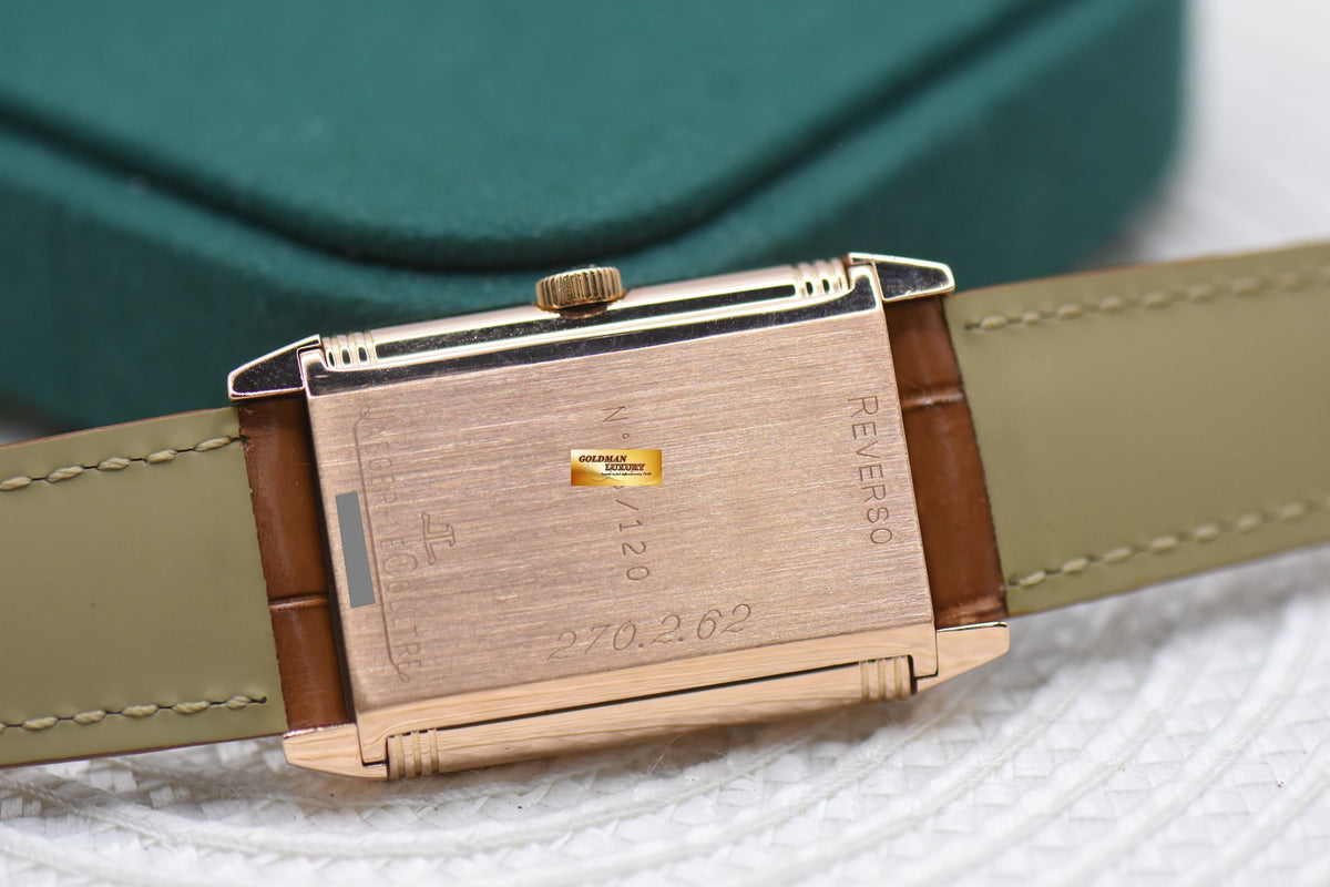 [SOLD] JLC REVERSO MONOFACE ENAMEL DIAL ROSE GOLD GRANDE TAILLE MANUAL WINDING 270.2.62 (COLLECTIBLE-RARE)