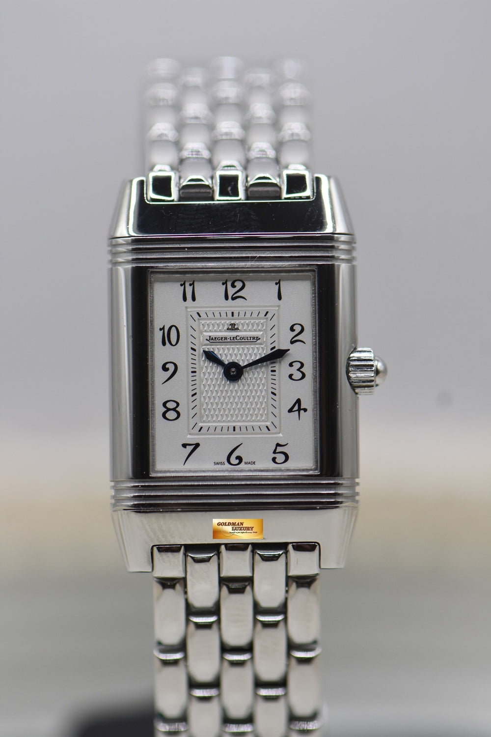 JLC REVERSO DUETTO DIAMONDS LADIES SMALL STEEL IN BRACELET MANUAL Q2668110 (MINT)
