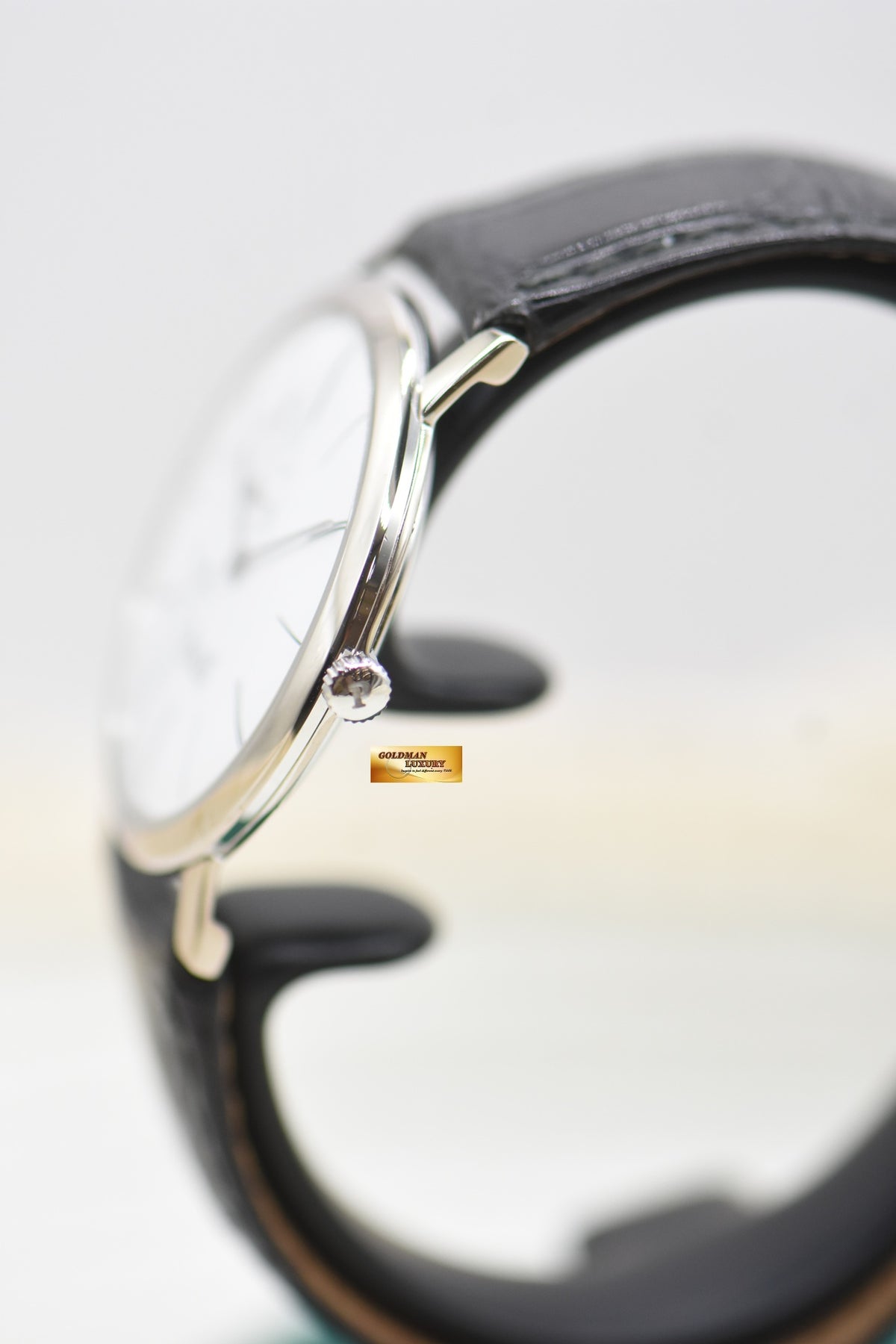 PIAGET ALTIPLANO BIG SECOND 34mm WHITE GOLD IN LEATHER MANUAL WINDING P10411 (MINT)