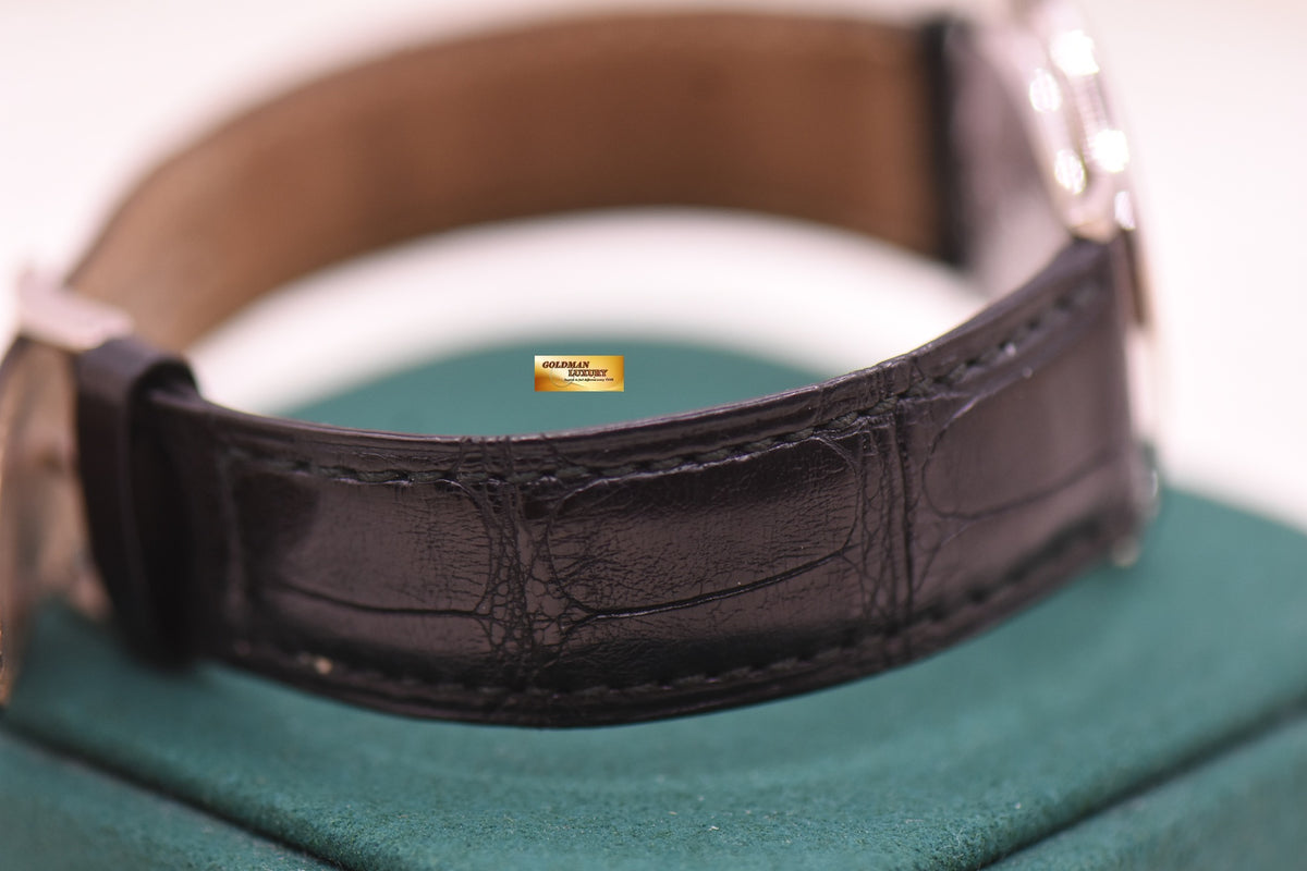 PIAGET ALTIPLANO BIG SECOND 34mm WHITE GOLD IN LEATHER MANUAL WINDING P10411 (MINT)