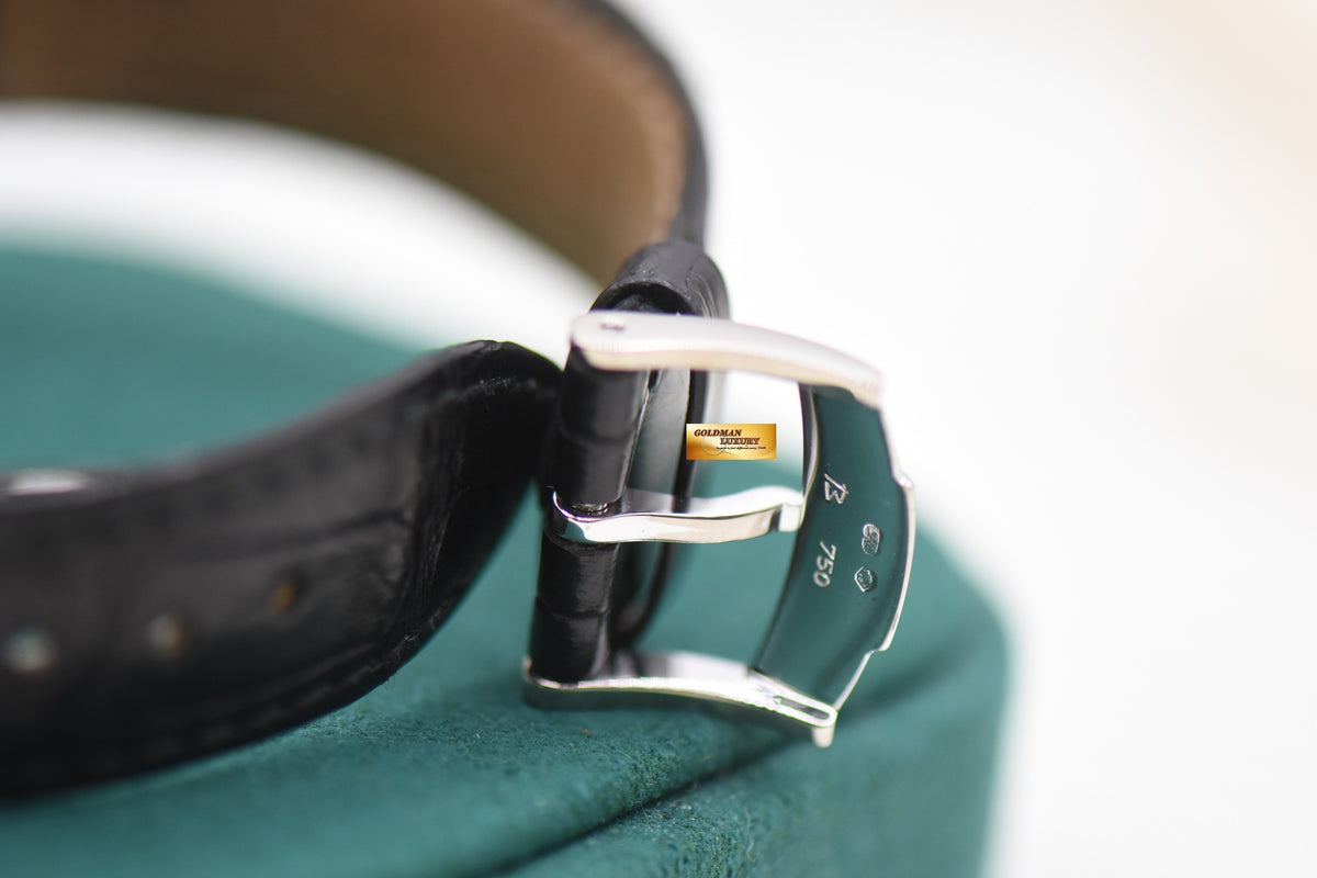 PIAGET ALTIPLANO BIG SECOND 34mm WHITE GOLD IN LEATHER MANUAL WINDING P10411 (MINT)