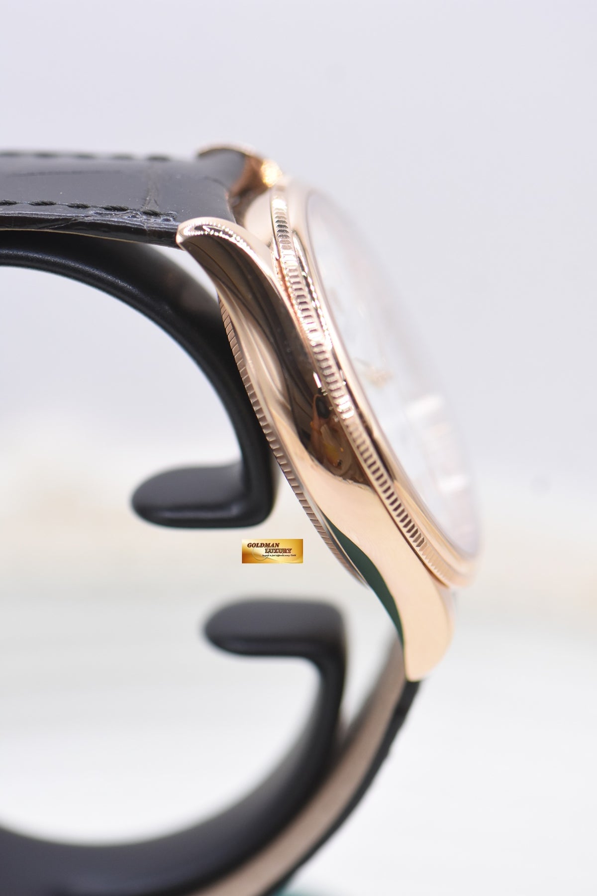 ROLEX CELLINI 39mm EVEROSE GOLD MEN’S AUTOMATIC WHITE DIAL 50505 (LNIB)