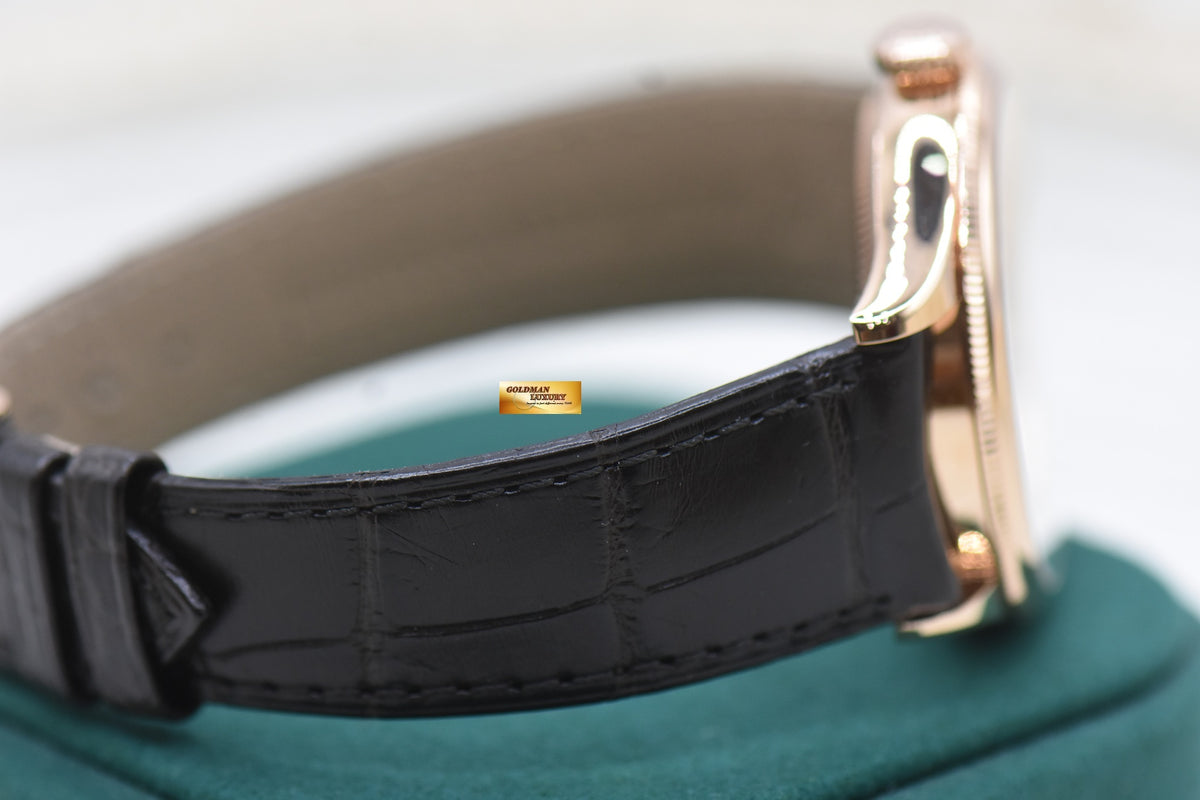 ROLEX CELLINI 39mm EVEROSE GOLD MEN’S AUTOMATIC WHITE DIAL 50505 (LNIB)