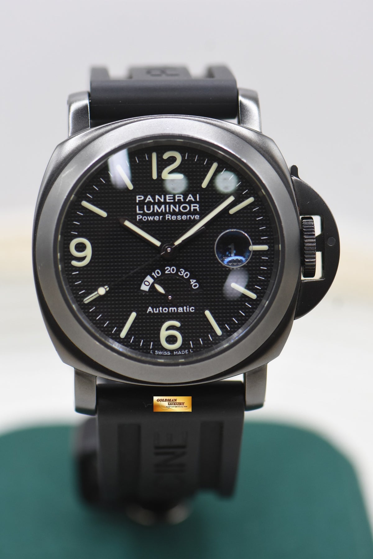 PANERAI LUMINOR POWER RESERVE 44mm PVD BLACK AUTOMATIC PAM 028 (MINT)