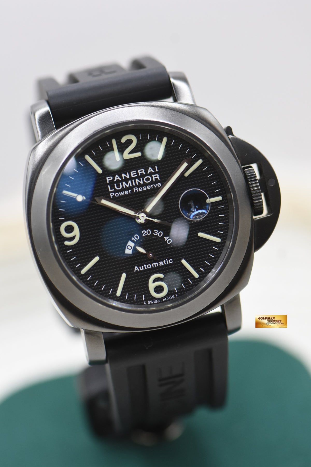 PANERAI LUMINOR POWER RESERVE 44mm PVD BLACK AUTOMATIC PAM 028 (MINT)