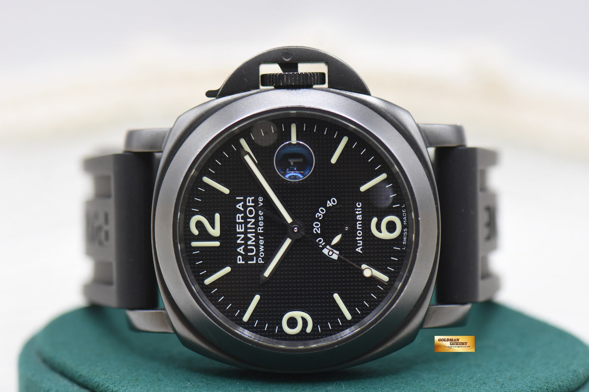 PANERAI LUMINOR POWER RESERVE 44mm PVD BLACK AUTOMATIC PAM 028 (MINT)