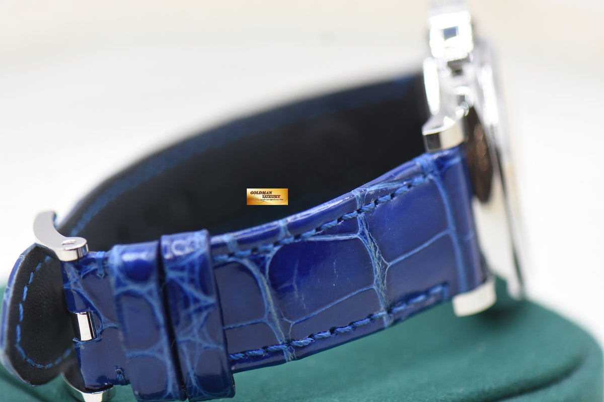 PANERAI LUMINOR DUE 38mm STEEL IN LEATHER STRAP BLUE DIAL AUTOMATIC PAM 1273 (MINT)