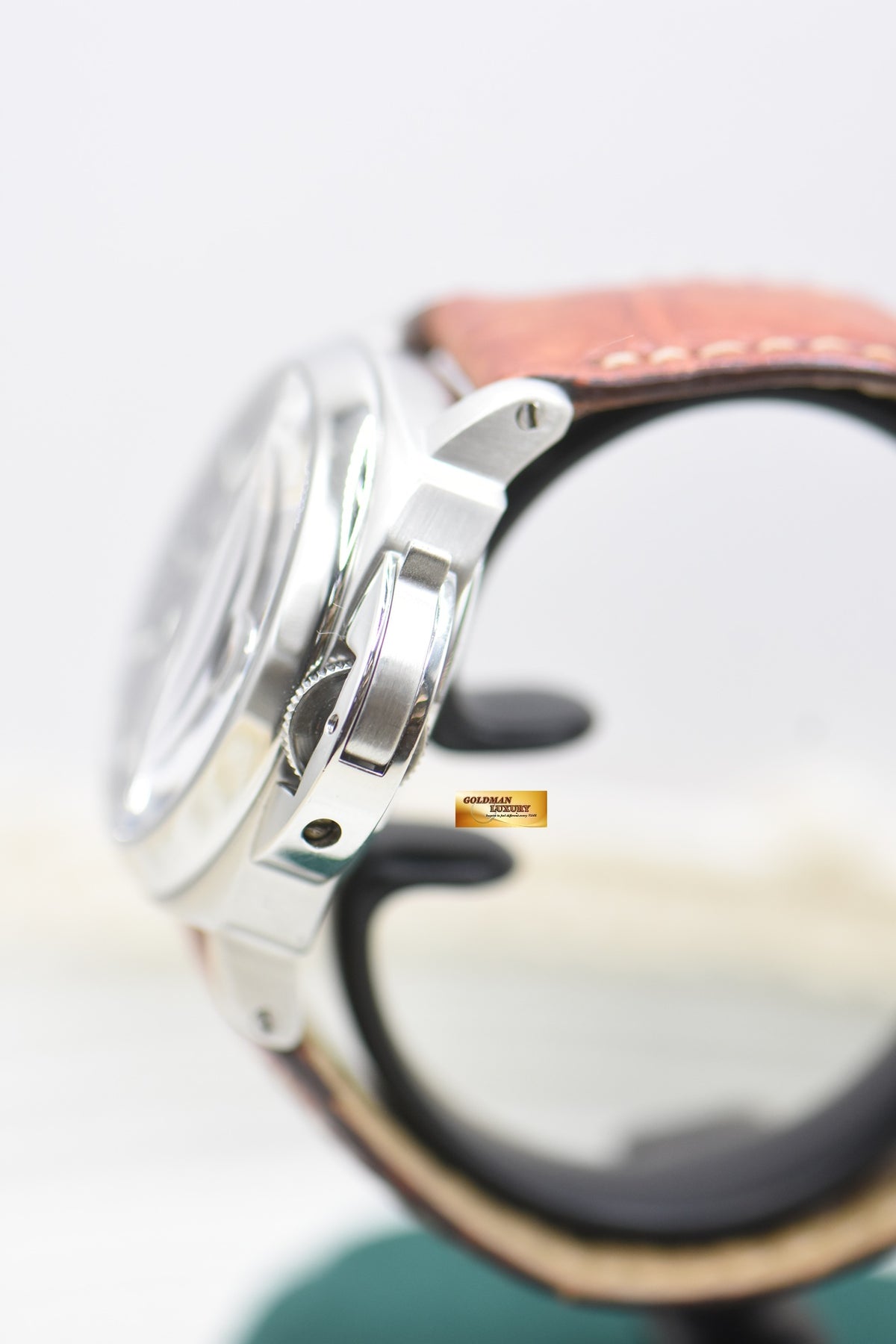 PANERAI LUMINOR MARINA 40mm STEEL IN LEATHER STRAP AUTOMATIC PAM 48 (MINT)