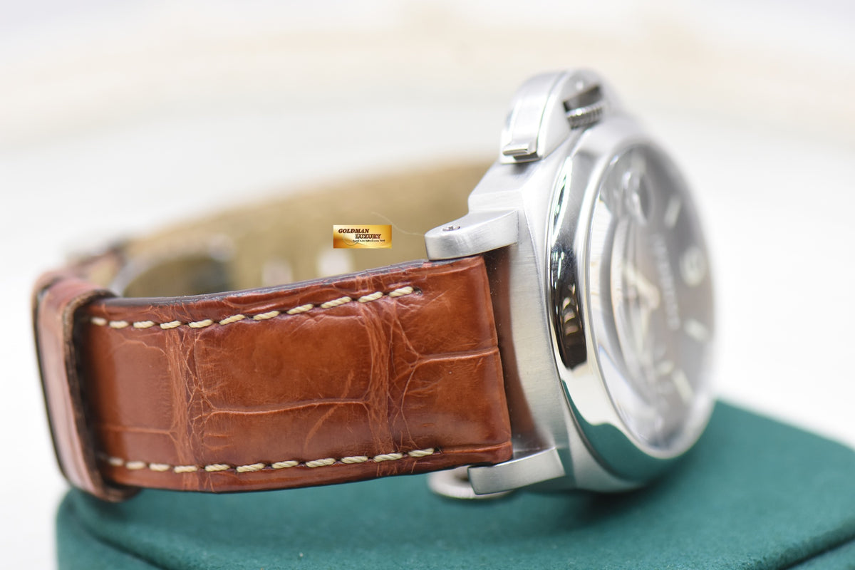 PANERAI LUMINOR MARINA 40mm STEEL IN LEATHER STRAP AUTOMATIC PAM 48 (MINT)