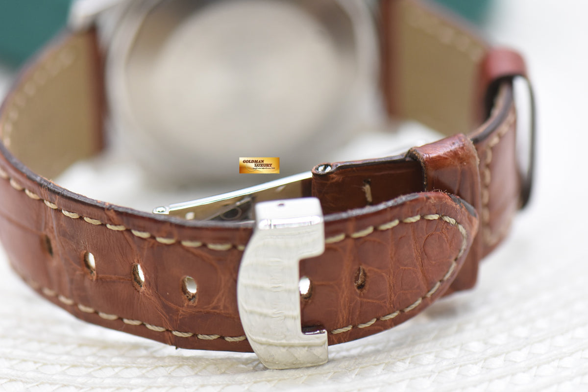 PANERAI LUMINOR MARINA 40mm STEEL IN LEATHER STRAP AUTOMATIC PAM 48 (MINT)