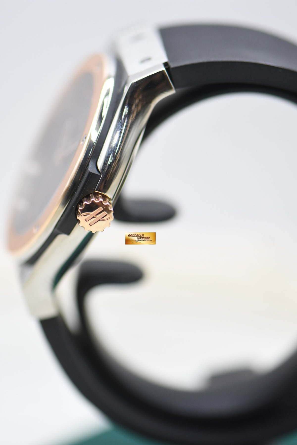 HUBLOT CLASSIC FUSION 42mm ZIRCONIUM / ROSE GOLD RUBBER STRAP AUTOMATIC 542.ZP.1800.RX (MINT)