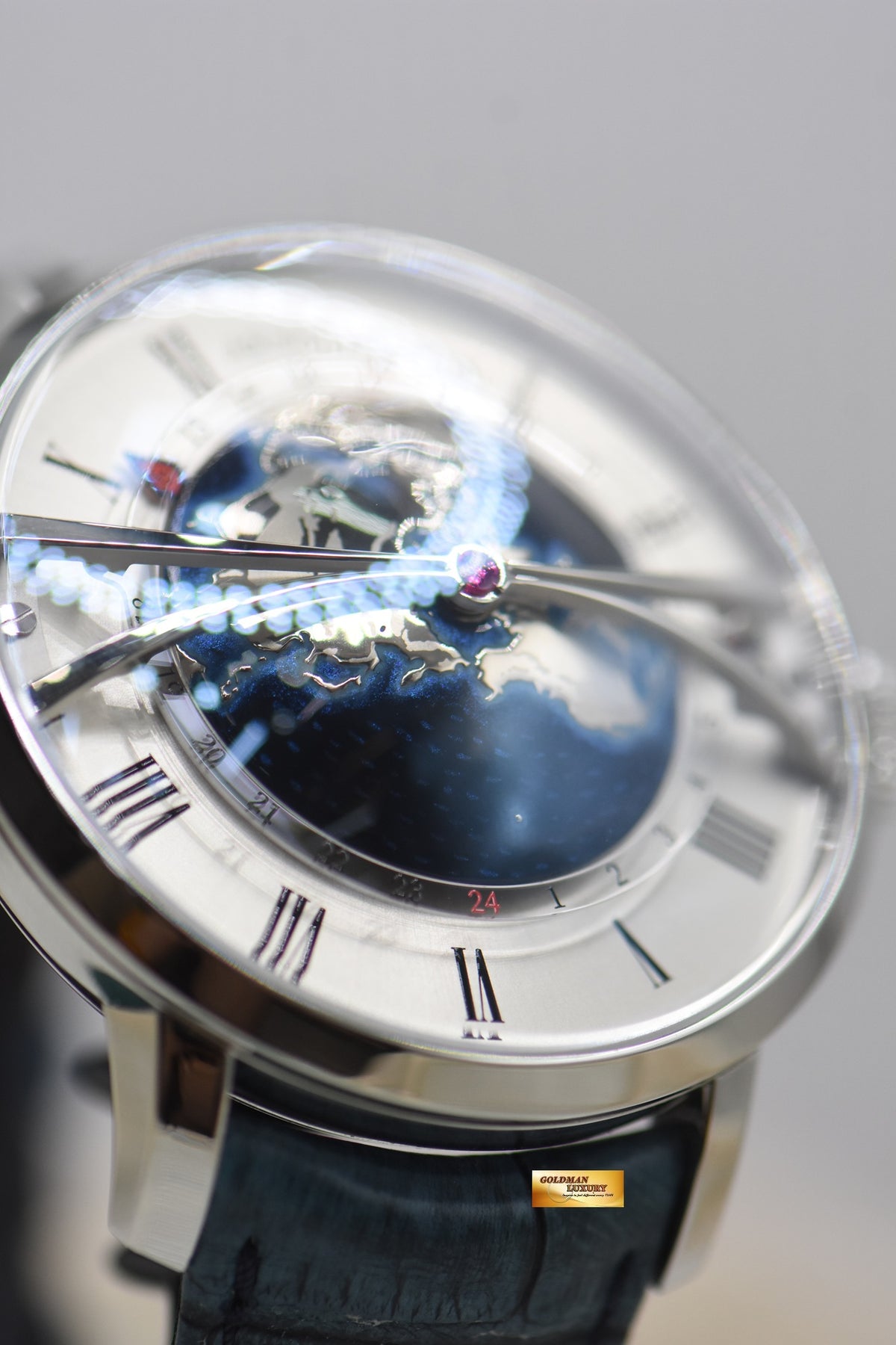 ARNOLD & SON GLOBETROTTER 45mm STEEL AUTOMATIC IWTAS.S02C.C155S (LNIB)