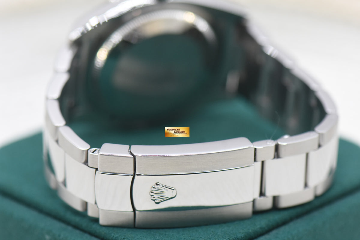 ROLEX OYSTER DATEJUST 36mm TURN-O-GRAPH STEEL IN OYSTER BRACELET BLACK DIAL 116264 (MINT)