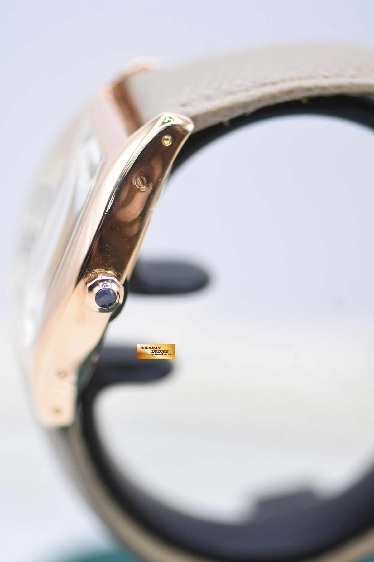 CARTIER PARIS CPCP TORTUE LARGE 18K ROSE GOLD MANUAL WINDING 2498E (MINT)