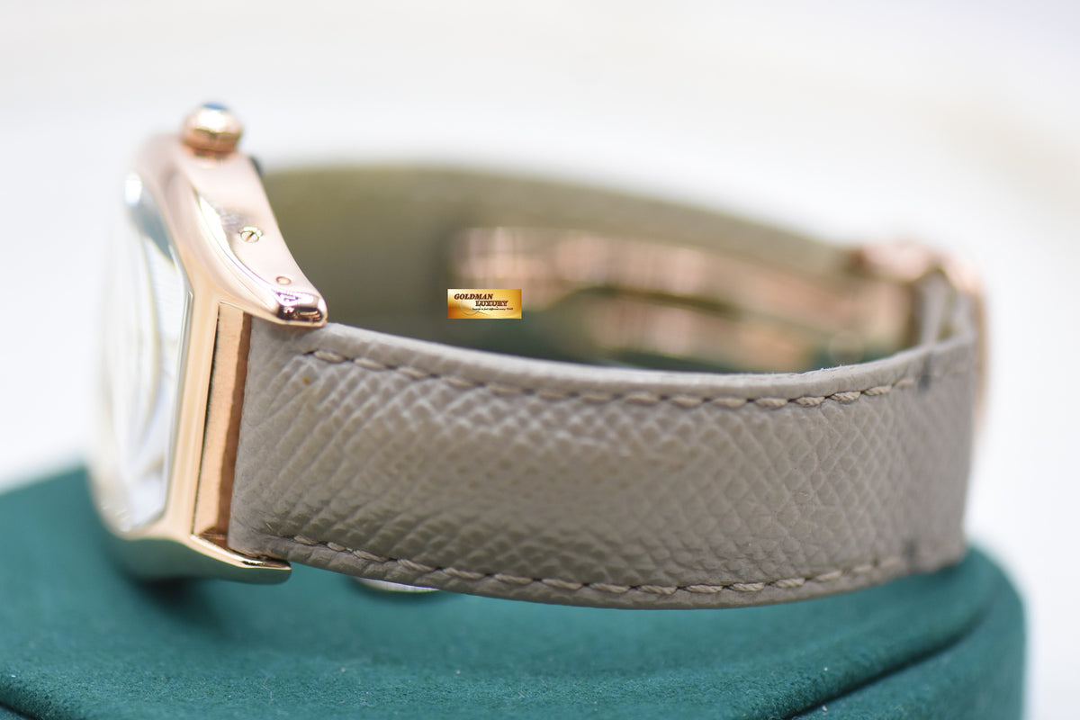 CARTIER PARIS CPCP TORTUE LARGE 18K ROSE GOLD MANUAL WINDING 2498E (MINT)