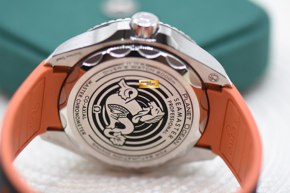 OMEGA SEAMASTER PLANET OCEAN 6000m “ULTRA DEEP” 45.5mm O-MEGASTEEL IN RUBBER STRAP AUTOMATIC 215.32.46.21.06.001 (LNIB)