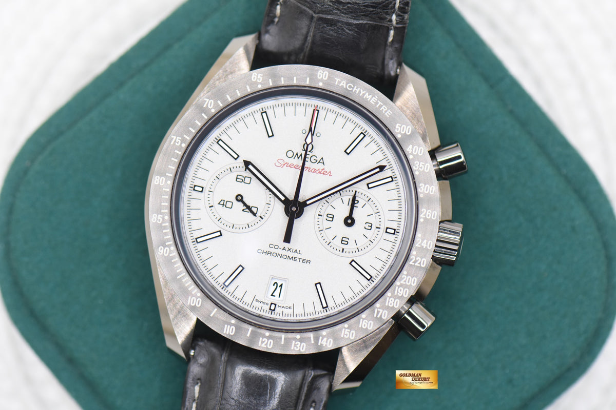 OMEGA SPEEDMASTER MOONWATCH CO-AXIAL “GREY SIDE OF THE MOON” CHRONOGRAPH 44.25mm CERAMIC IN LEATHER STRAP 311.93.44.51.99.001 (MINT)