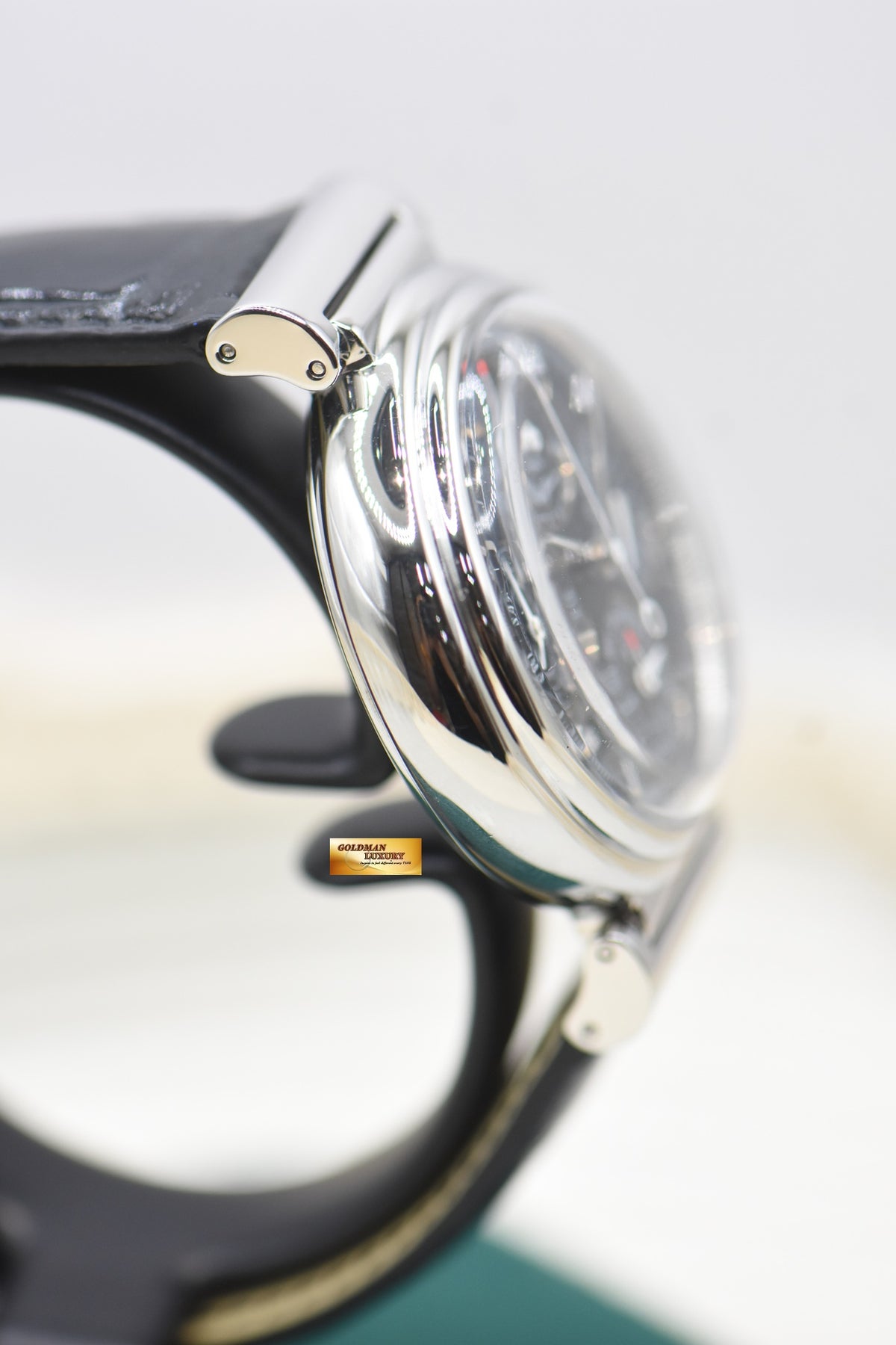 IWC DA VINCI PERPETUAL CALENDAR CHRONOGRAPH 39mm STEEL BLACK DIAL AUTOMATIC IW3750-28 (MINT)