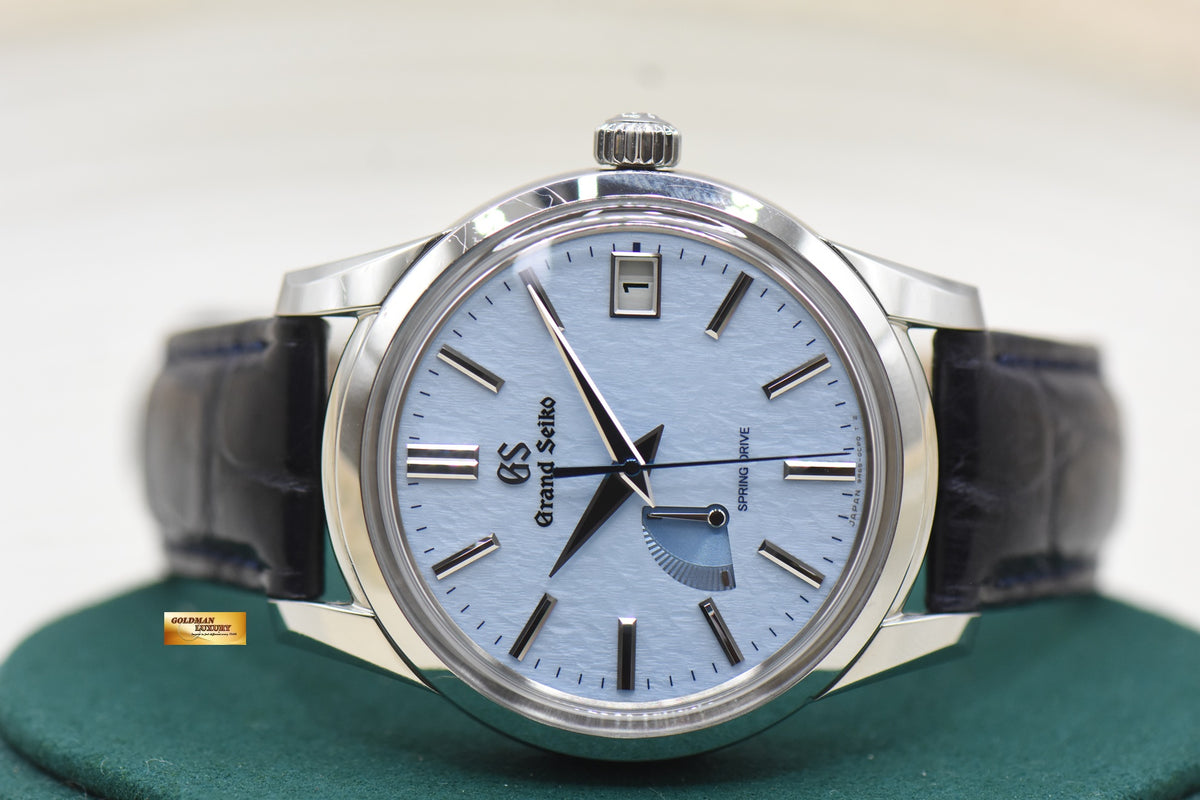 GRAND SEIKO ELEGANCE COLLECTION SPRING DRIVE BLUE SNOWFLAKE 3 DAYS POWER RESERVE AUTOMATIC SBGA407 (MINT)