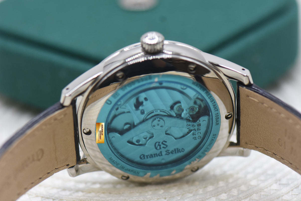GRAND SEIKO ELEGANCE COLLECTION SPRING DRIVE BLUE SNOWFLAKE 3 DAYS POWER RESERVE AUTOMATIC SBGA407 (MINT)