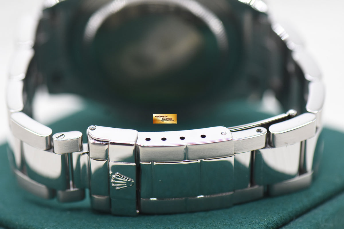 ROLEX OYSTER YACHTMASTER 40mm STEEL IN BRACELET PLATINUM DIAL & BEZEL 16622 (MINT) (REHAUT ENGRAVINGS)
