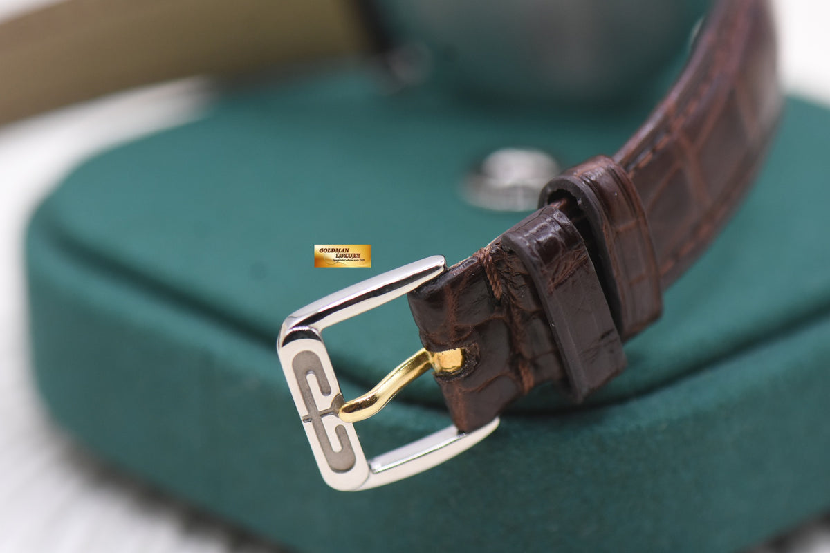 [SOLD] GERALD GENTA RETRO FANTASY DONALD DUCK MOP RETROGRADE BASEBALL JUMPING HOUR 34mm HALF-GOLD AUTOMATIC G3612.7