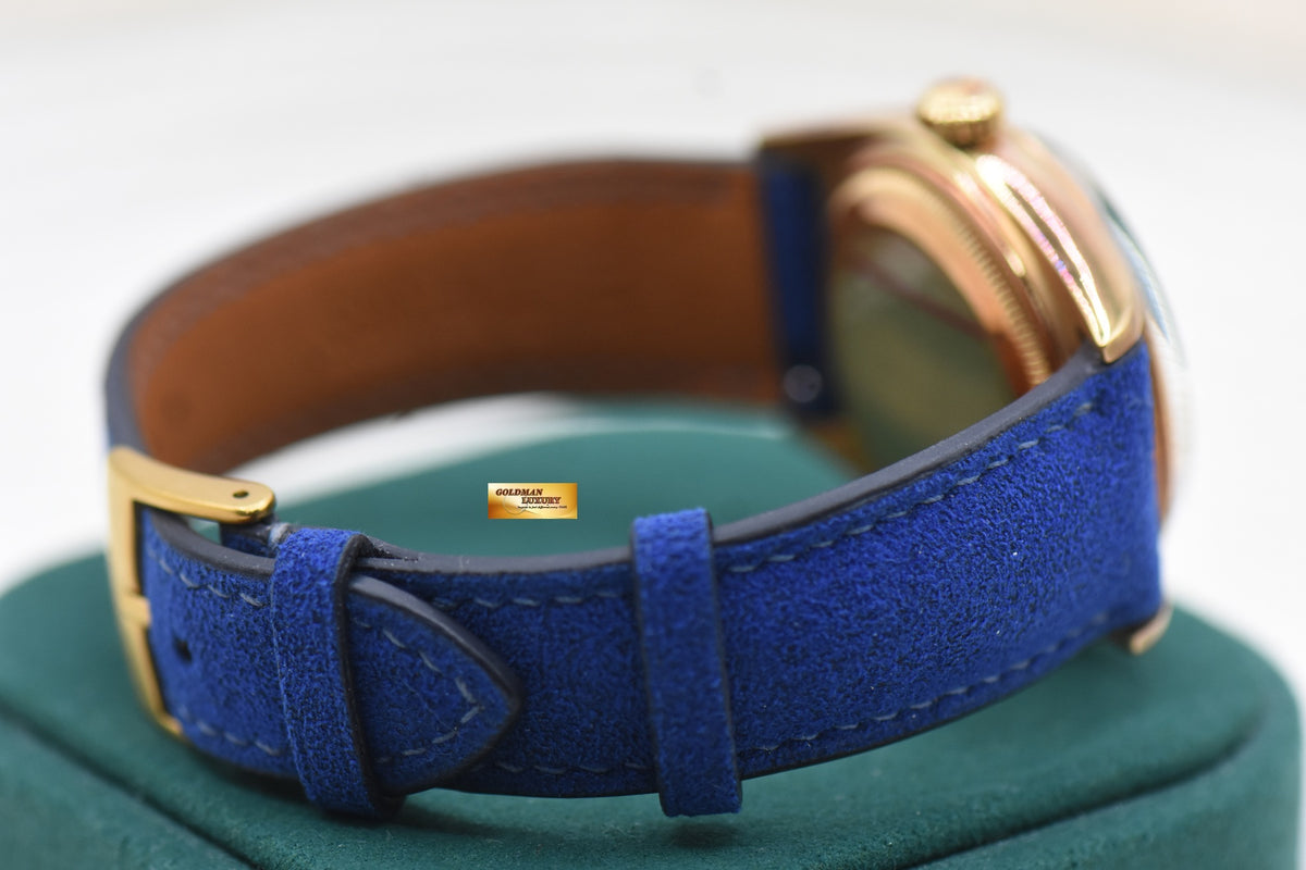 ROLEX OYSTER DAY-DATE 36mm YELLOW GOLD IN LEATHER STRAP AGED DIAL (NON-QUICK-SET DATE) 6611B (VINTAGE)