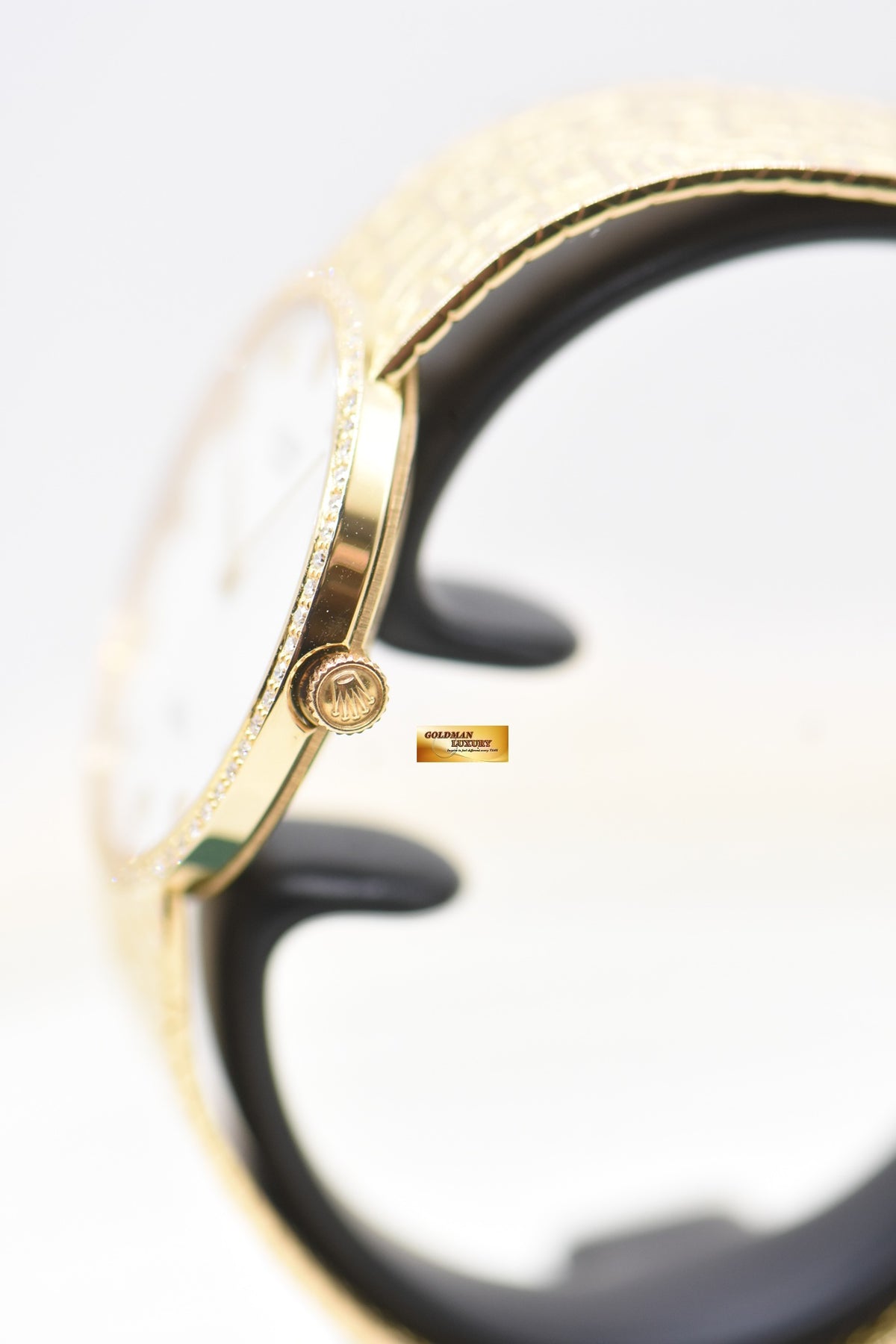 ROLEX CELLINI DIAMONDS JUBILEE 32mm YELLOW GOLD IN BRACELET MANUAL 5134/8 (UNPOLISHED-RARE)