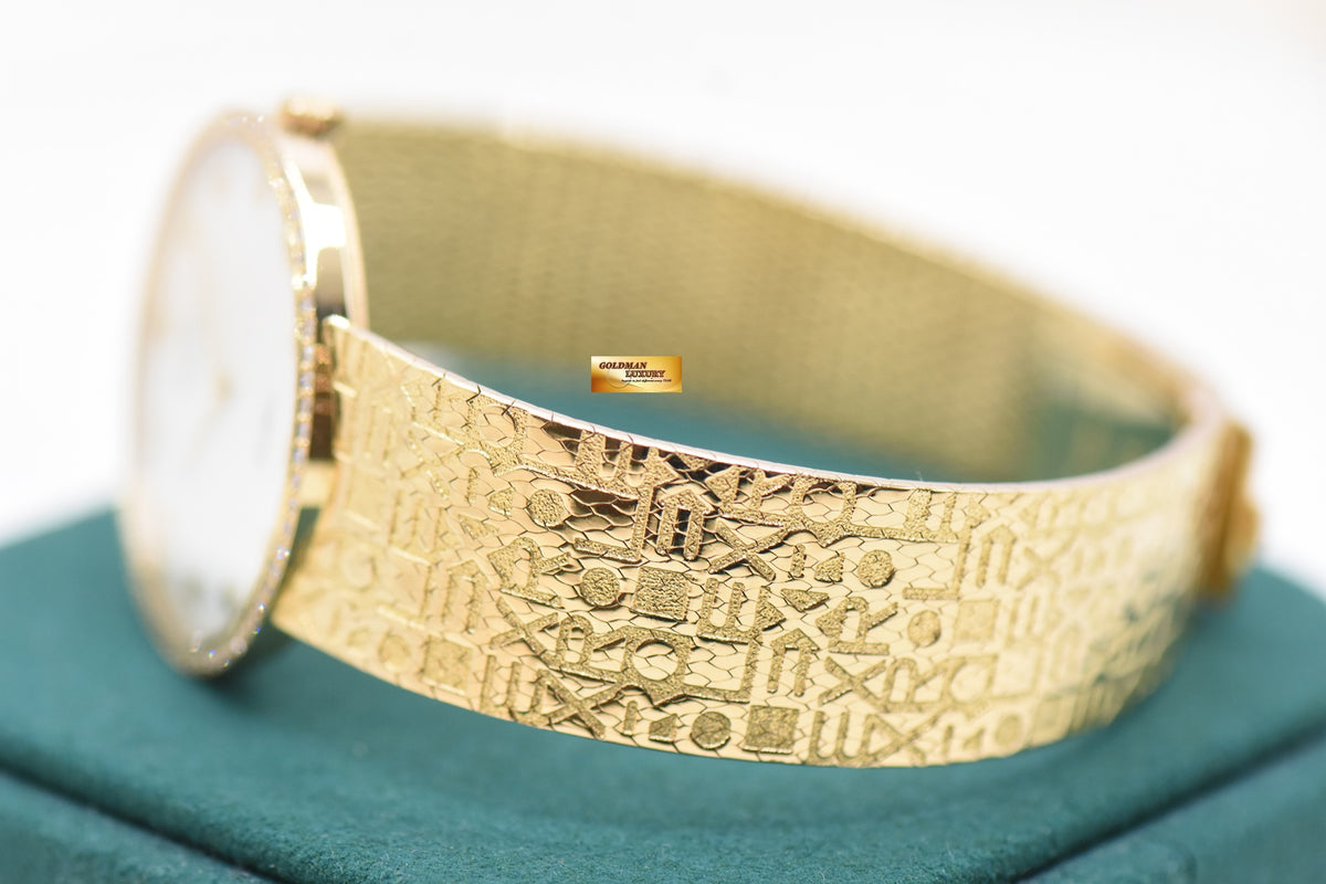 ROLEX CELLINI DIAMONDS JUBILEE 32mm YELLOW GOLD IN BRACELET MANUAL 5134/8 (UNPOLISHED-RARE)