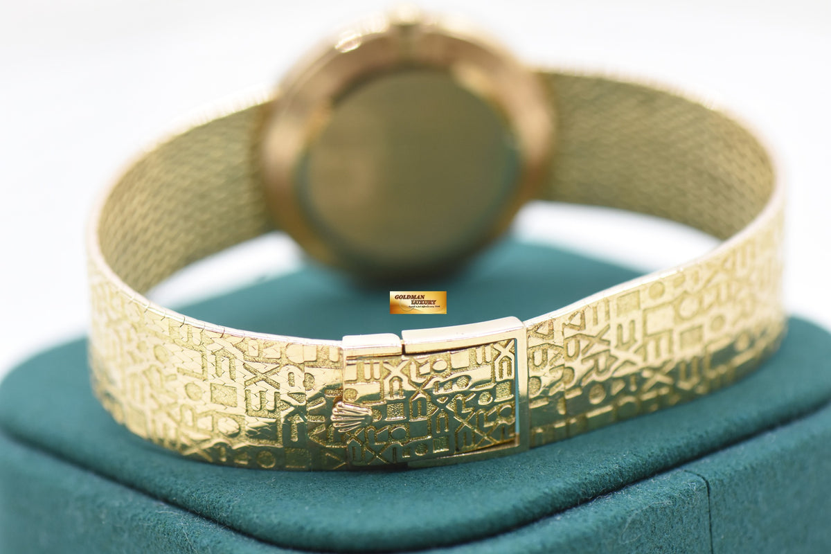 ROLEX CELLINI DIAMONDS JUBILEE 32mm YELLOW GOLD IN BRACELET MANUAL 5134/8 (UNPOLISHED-RARE)
