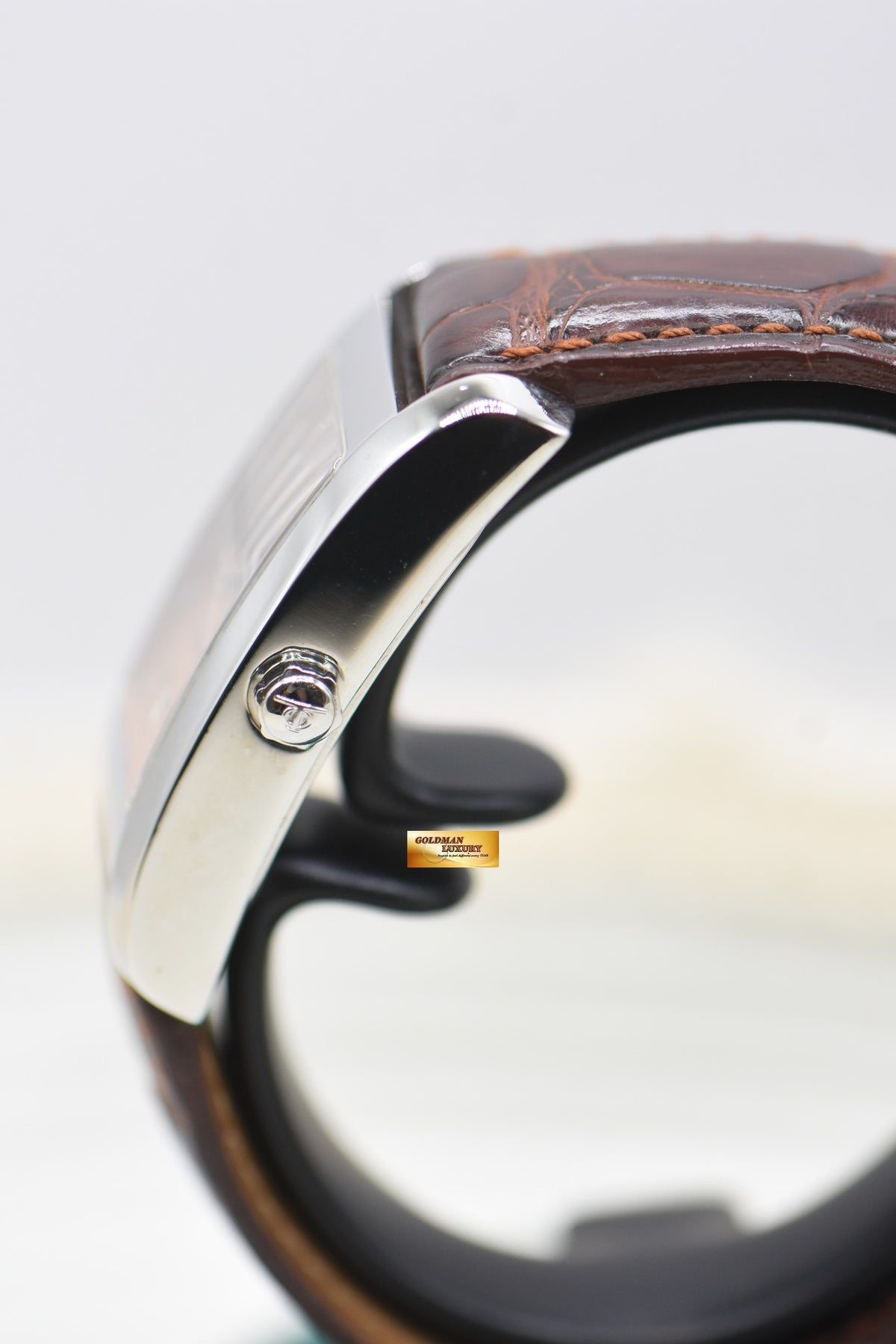 BAUME & MERCIER HAMPTON STEEL IN LEATHER STRAP AUTOMATIC MV045120 (MINT)