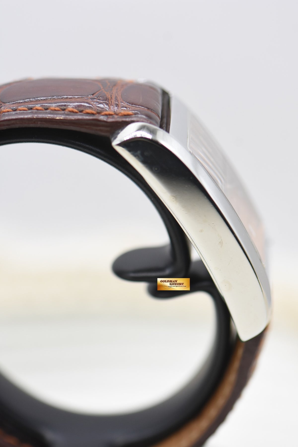 BAUME & MERCIER HAMPTON STEEL IN LEATHER STRAP AUTOMATIC MV045120 (MINT)