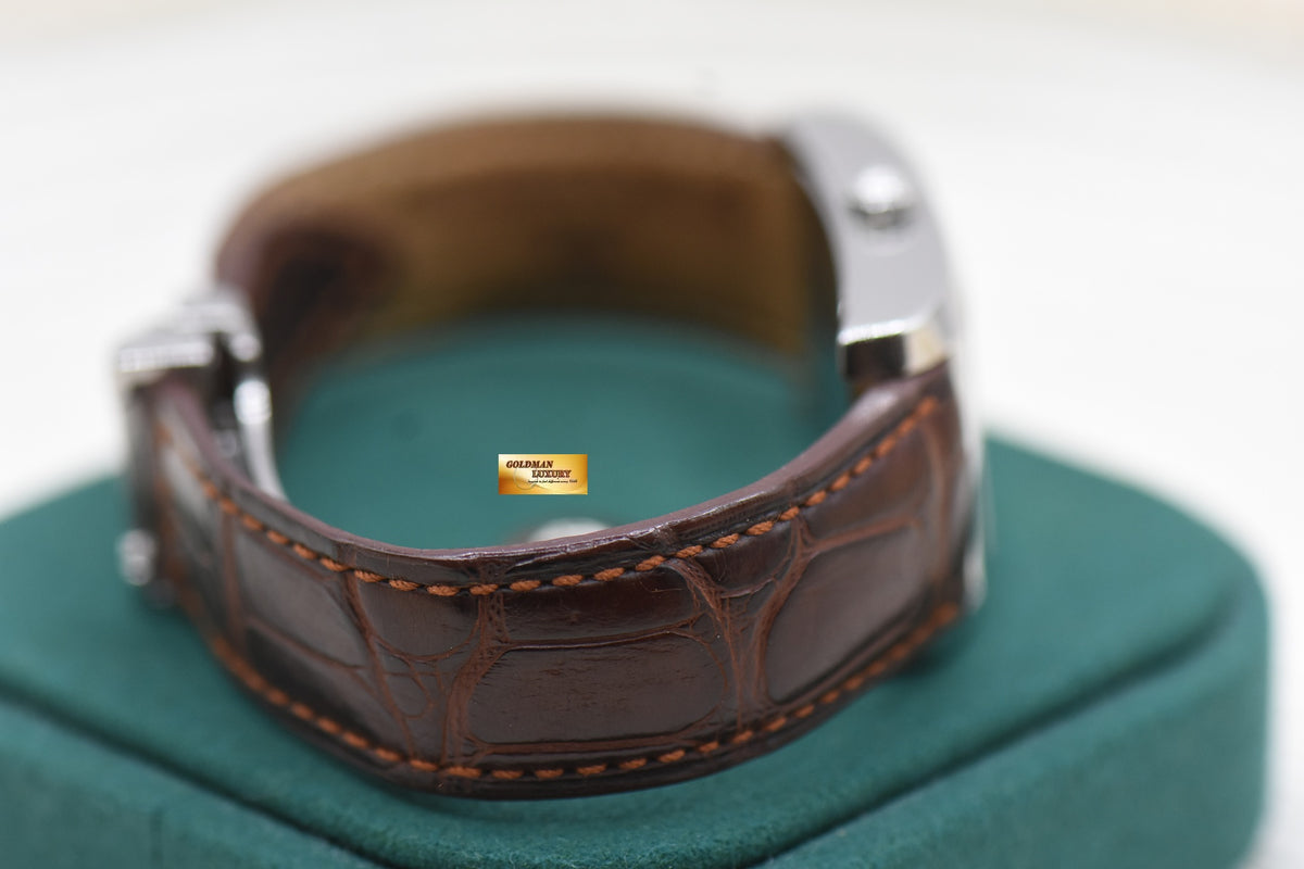 BAUME & MERCIER HAMPTON STEEL IN LEATHER STRAP AUTOMATIC MV045120 (MINT)