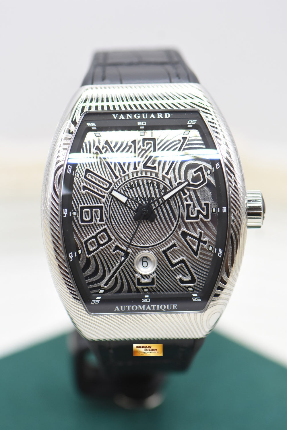 FRANCK MULLER VANGUARD DAMASCUS STEEL AUTOMATIC V43 SCDT DAMAS (NEW-UNWORN)