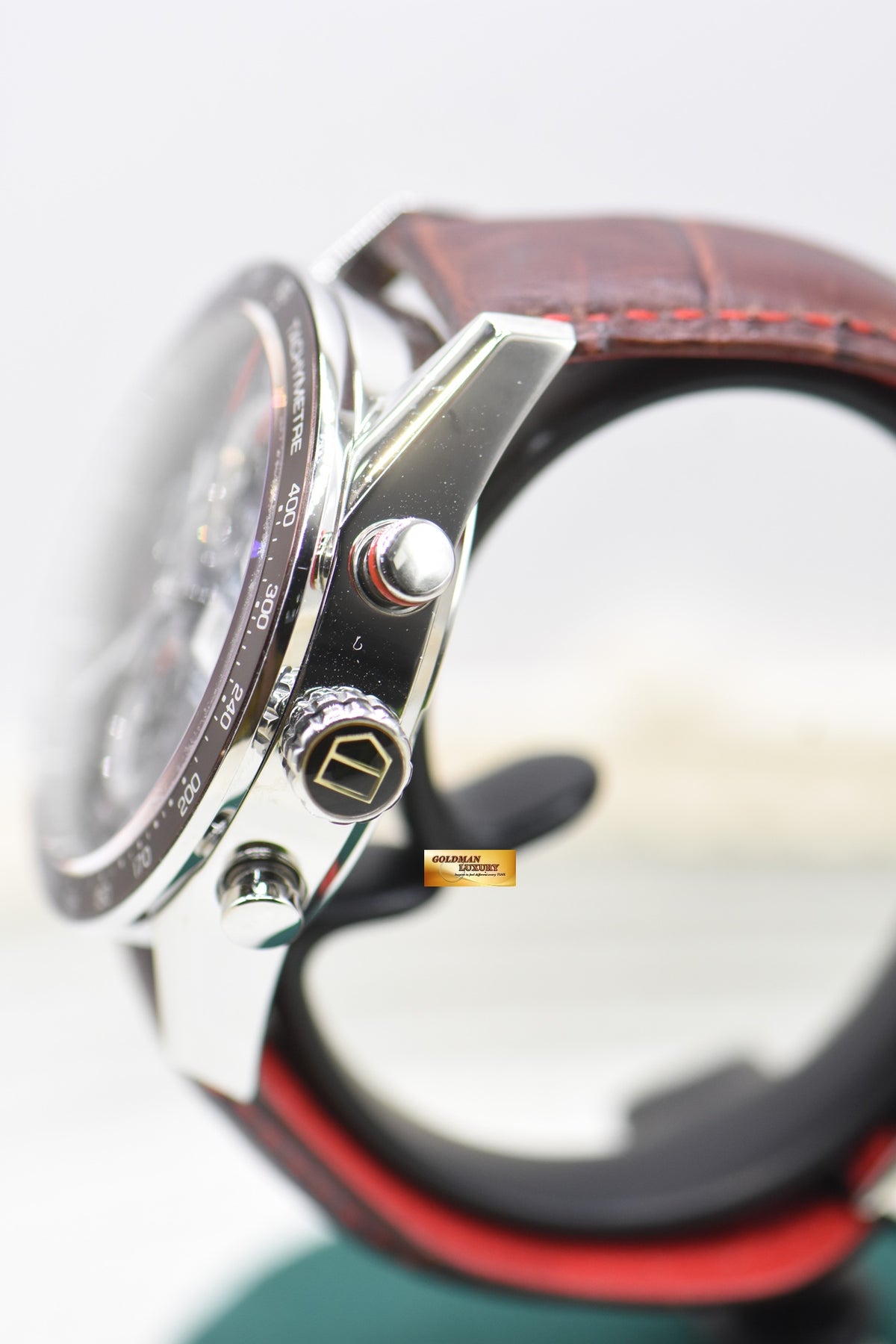 [SOLD] TAG HEUER CARRERA CALIBRE 16 DAY-DATE 43mm CHRONOGRAPH CHOCOLATE BROWN DIAL AUTOMATIC CV2A12 (MINT)
