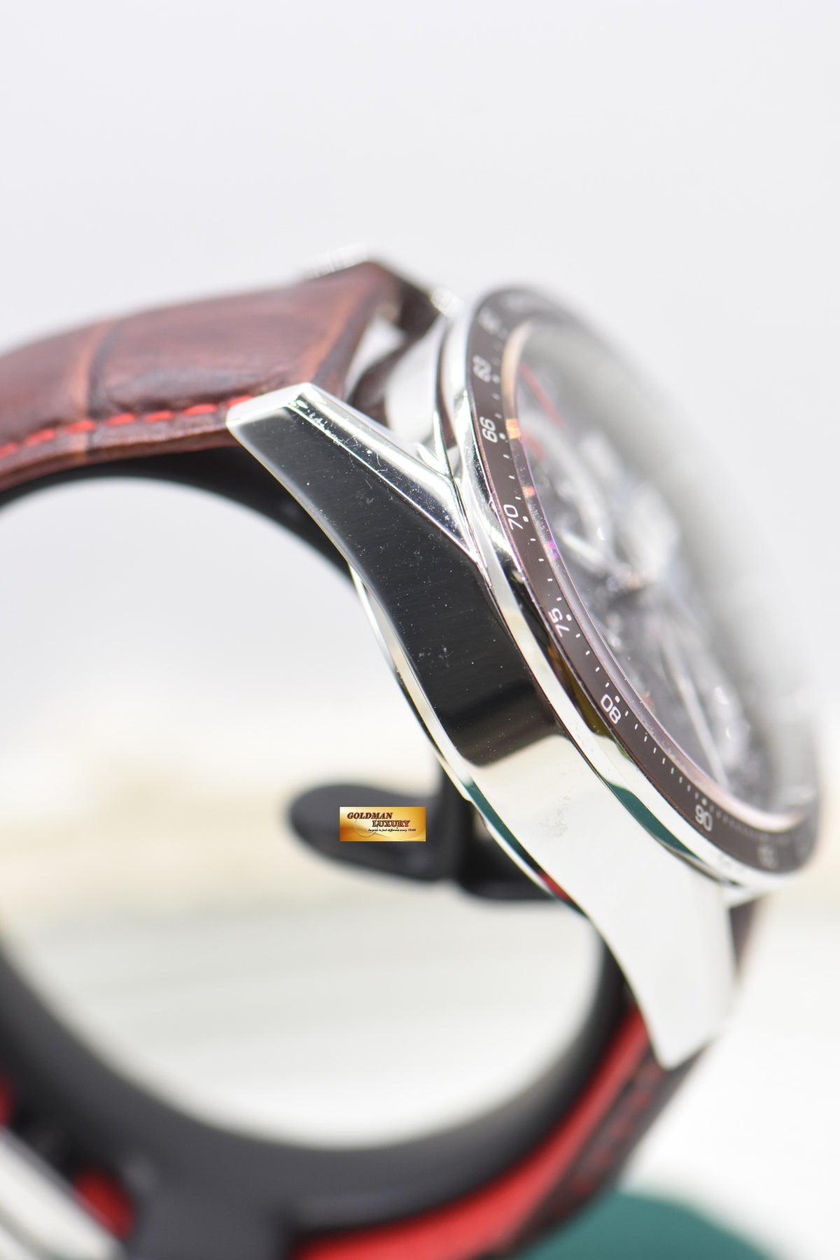 [SOLD] TAG HEUER CARRERA CALIBRE 16 DAY-DATE 43mm CHRONOGRAPH CHOCOLATE BROWN DIAL AUTOMATIC CV2A12 (MINT)