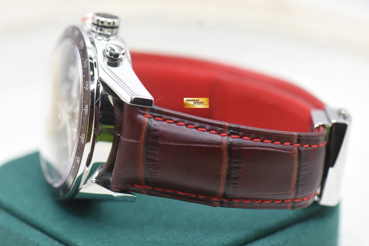 [SOLD] TAG HEUER CARRERA CALIBRE 16 DAY-DATE 43mm CHRONOGRAPH CHOCOLATE BROWN DIAL AUTOMATIC CV2A12 (MINT)