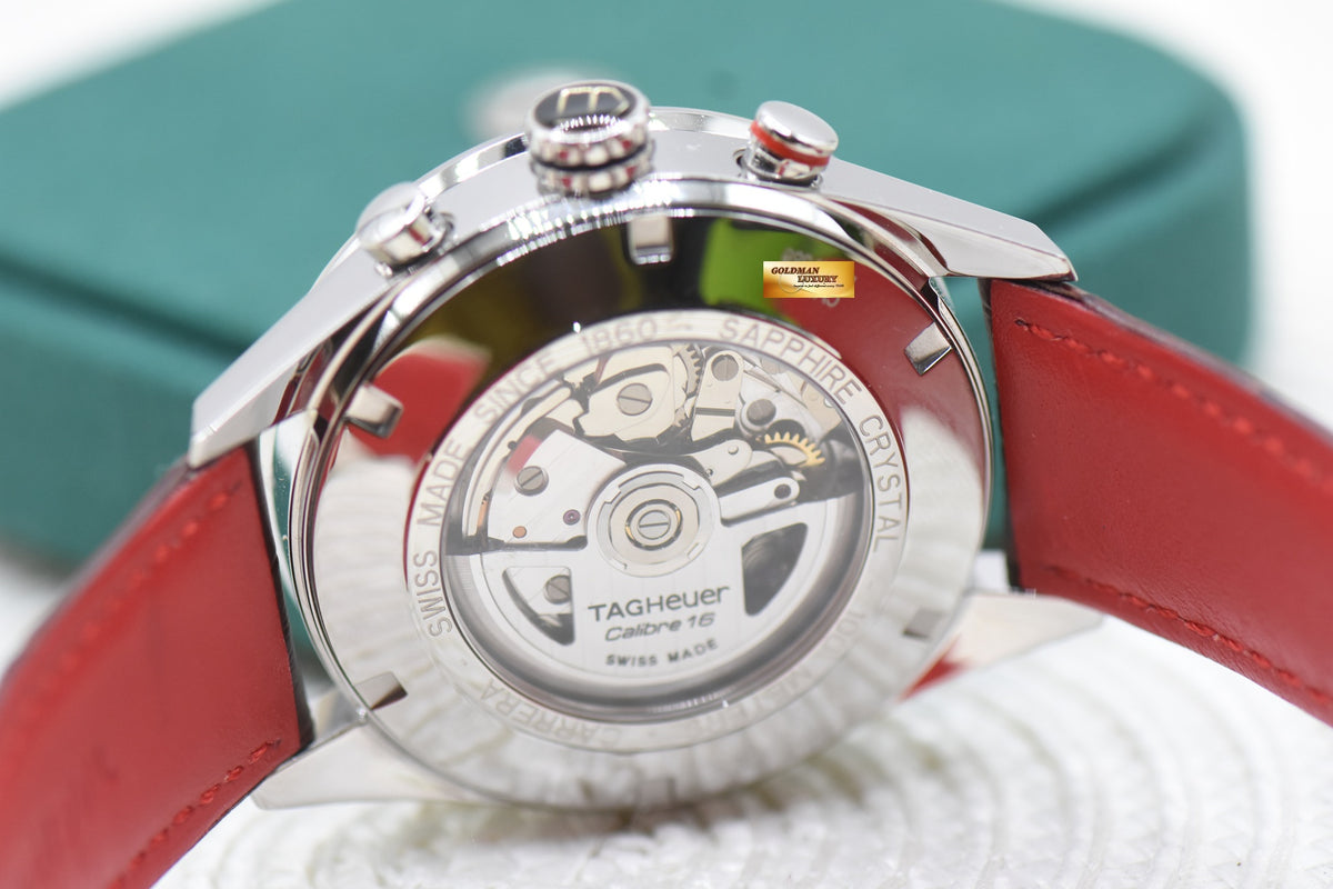 [SOLD] TAG HEUER CARRERA CALIBRE 16 DAY-DATE 43mm CHRONOGRAPH CHOCOLATE BROWN DIAL AUTOMATIC CV2A12 (MINT)