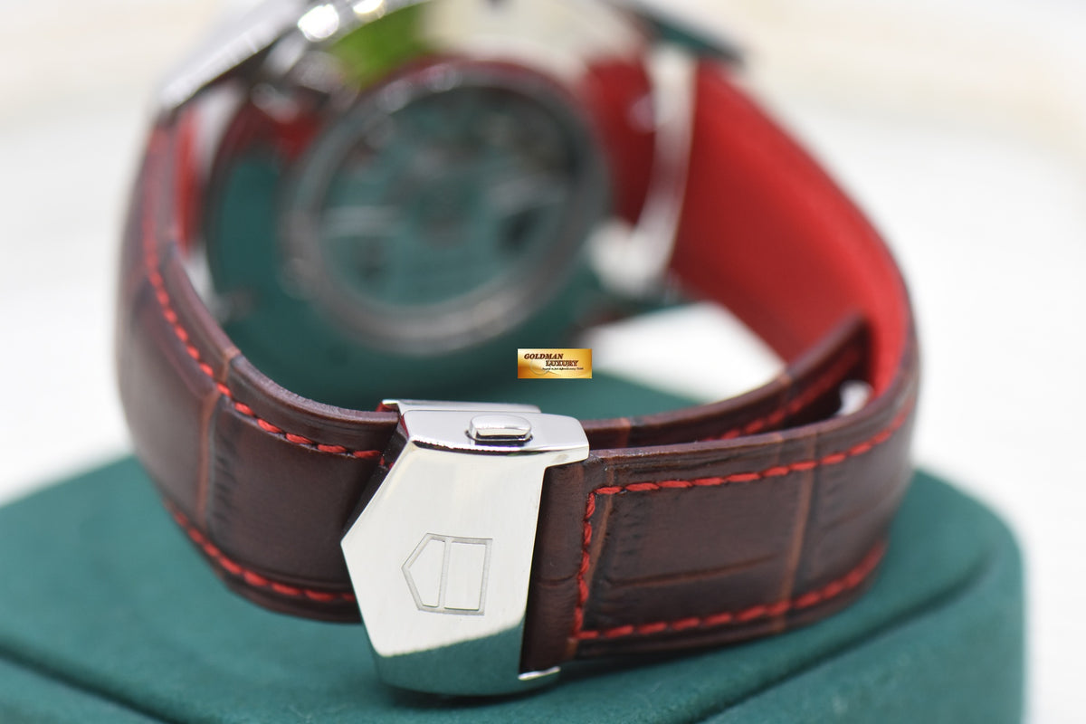 [SOLD] TAG HEUER CARRERA CALIBRE 16 DAY-DATE 43mm CHRONOGRAPH CHOCOLATE BROWN DIAL AUTOMATIC CV2A12 (MINT)