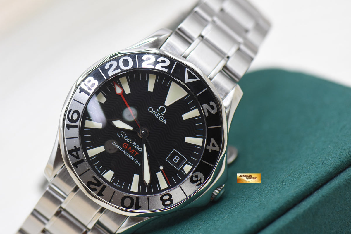OMEGA SEAMASTER 300m GMT 41mm 50TH ANNIVERSARY STEEL AUTOMATIC 2234.5000 (MINT)
