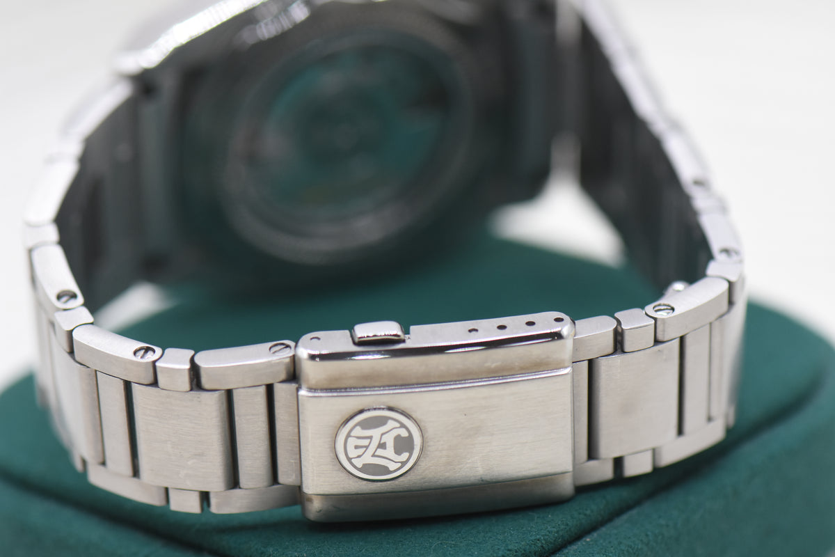 ARMAND NICOLET GMT DATE 41mm STEEL IN BRACELET AUTOMATIC A663AAA (LNIB)