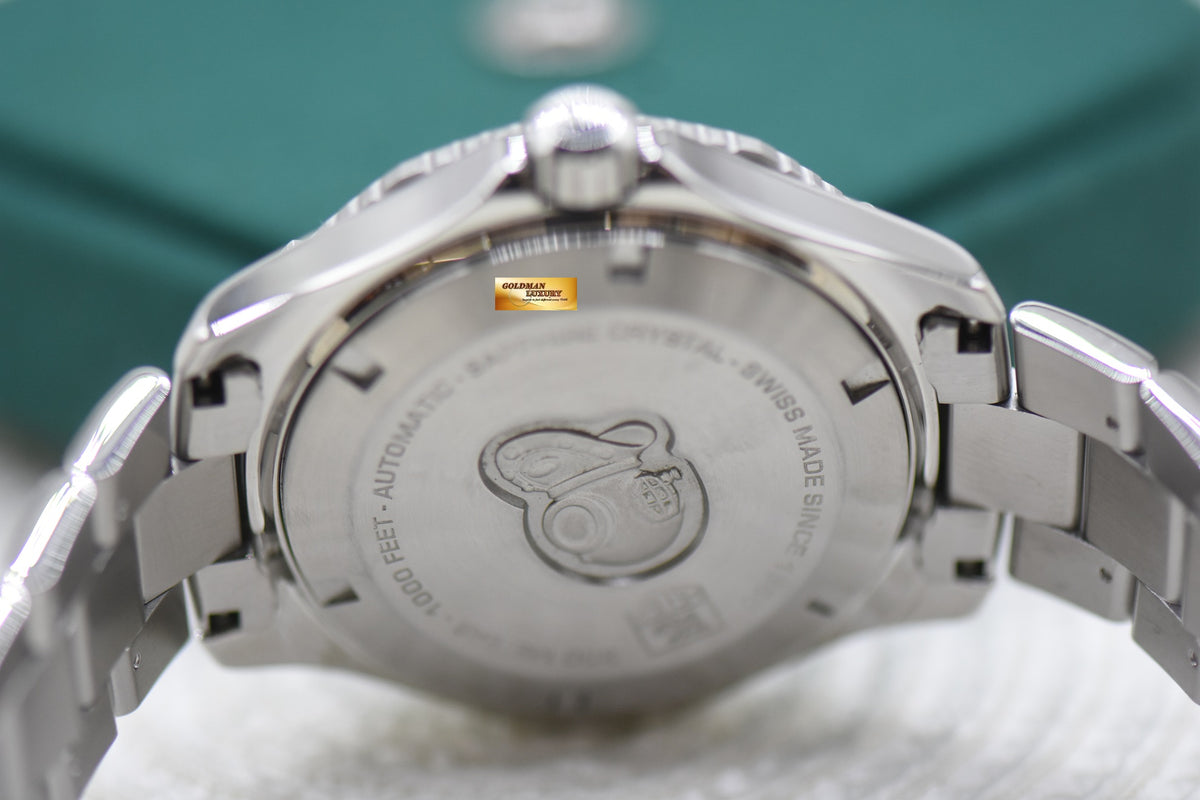 TAG HEUER AQUARACER 41mm CALIBRE 5 STEEL IN BRACELET BLACK DIAL AUTOMATIC WAN2110 (MINT)
