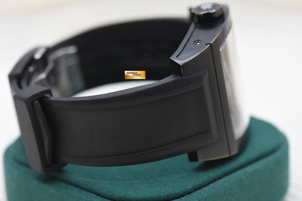 CORUM TI-BRIDGE BLACK PVD TITANIUM IN RUBBER MANUAL 007.400.94 (USED-UNPOLISHED)