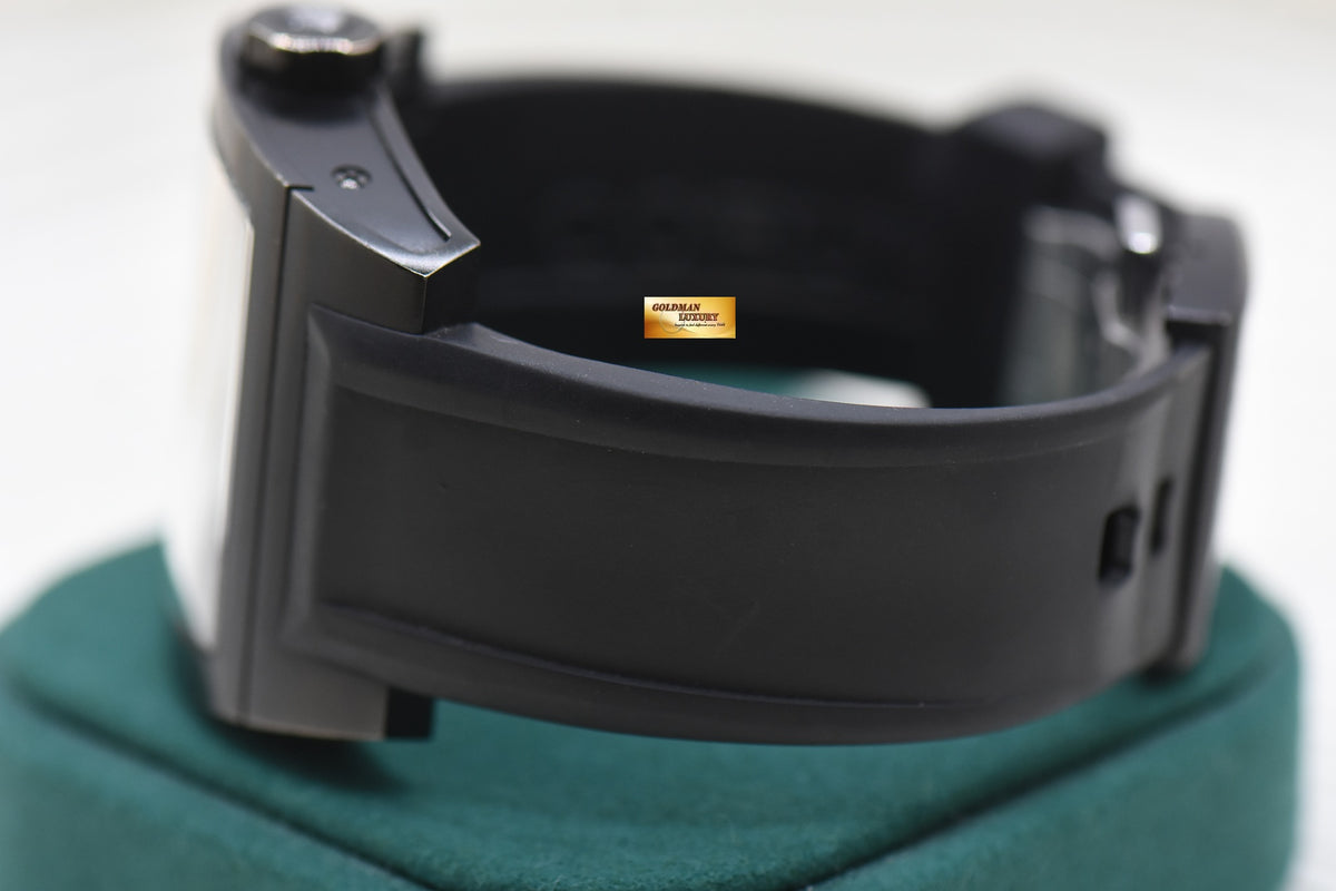 CORUM TI-BRIDGE BLACK PVD TITANIUM IN RUBBER MANUAL 007.400.94 (USED-UNPOLISHED)