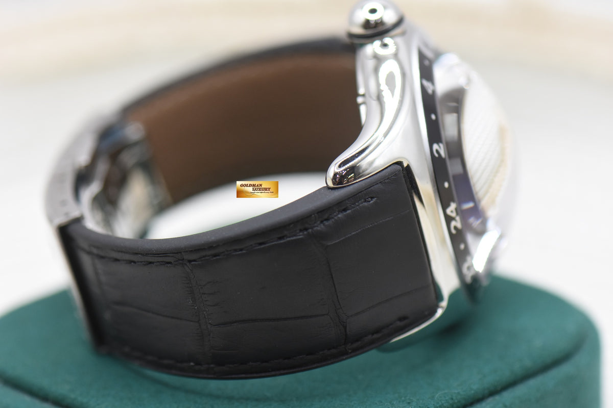 CORUM BUBBLE GMT 45mm WORLD MAP XL STEEL IN STRAP AUTOMATIC 383.250.20 (MINT)