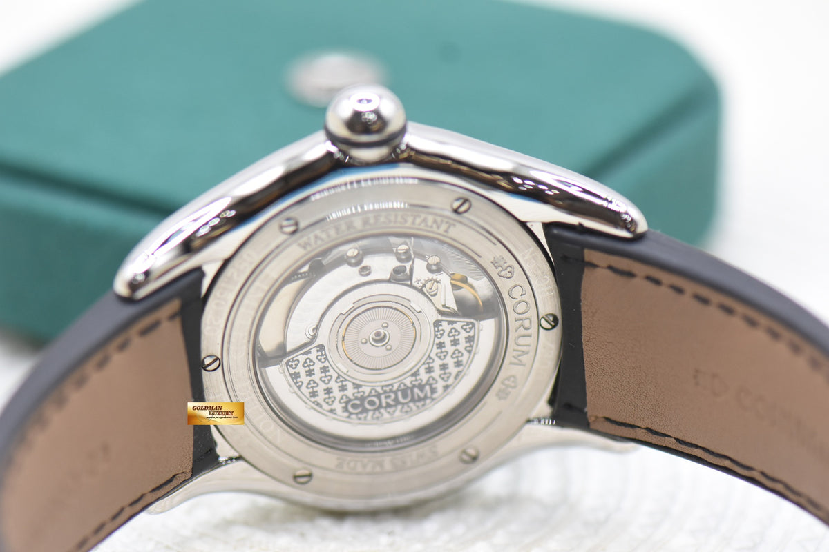 CORUM BUBBLE GOLF 45mm STEEL IN STRAP AUTOMATIC 082.150.20 (MINT)