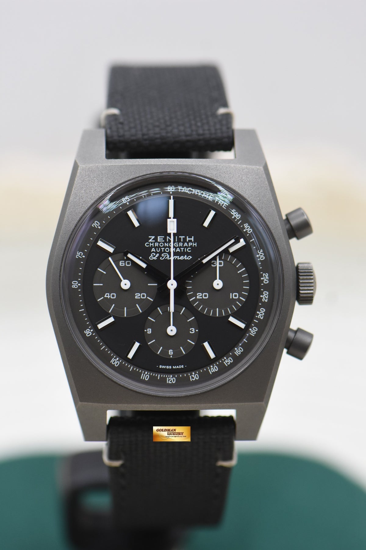 ZENITH CHRONOMASTER EL PRIMERO BLACK TITANIUM CHRONOGRAPH REVIVAL SHADOW 97.T384.4061 (LNIB - UNPOLISHED)