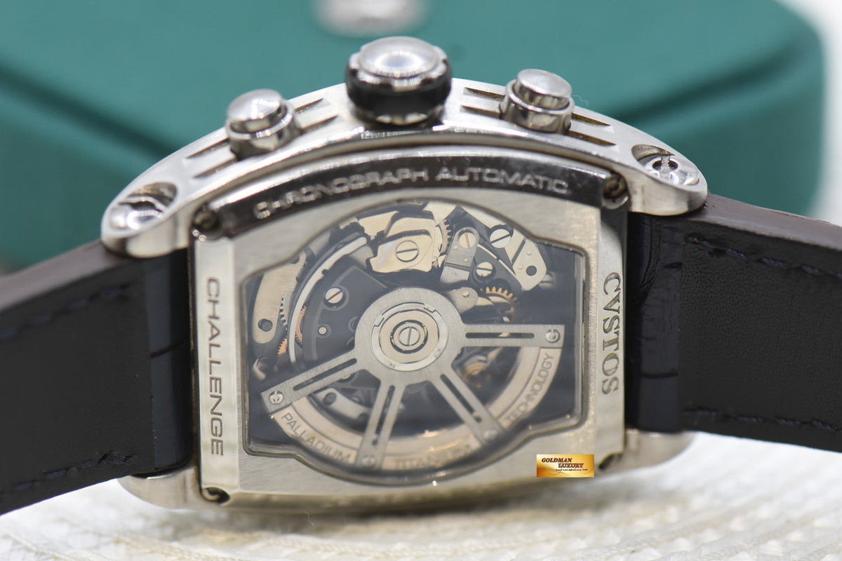 CVSTOS CHALLENGE CHRONOGRAPH POWER RESERVE STEEL IN LEATHER 301T (UNPOLISHED)