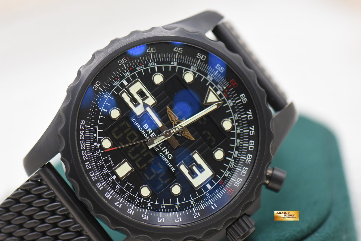 BREITLING CHRONOSPACE BLACK STEEL 48mm SUPERQUARTZ LIMITED EDITION M78365 (USED)