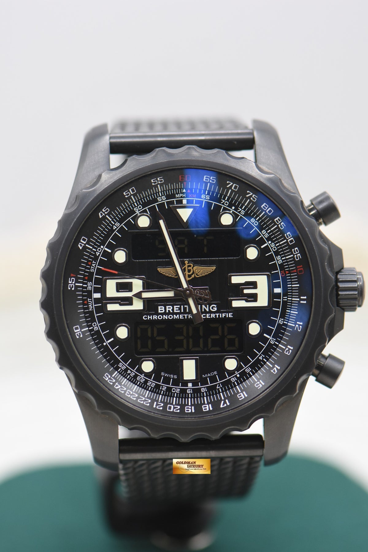 BREITLING CHRONOSPACE BLACK STEEL 48mm SUPERQUARTZ LIMITED EDITION M78365 (USED)